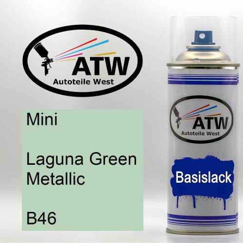 Mini, Laguna Green Metallic, B46: 400ml Sprühdose, von ATW Autoteile West.